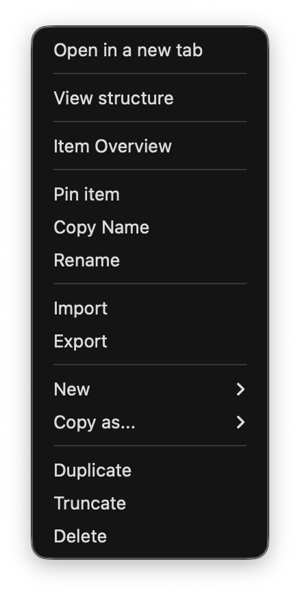 leftpane-context-menu